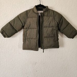Children's Olive Puffer Jacket